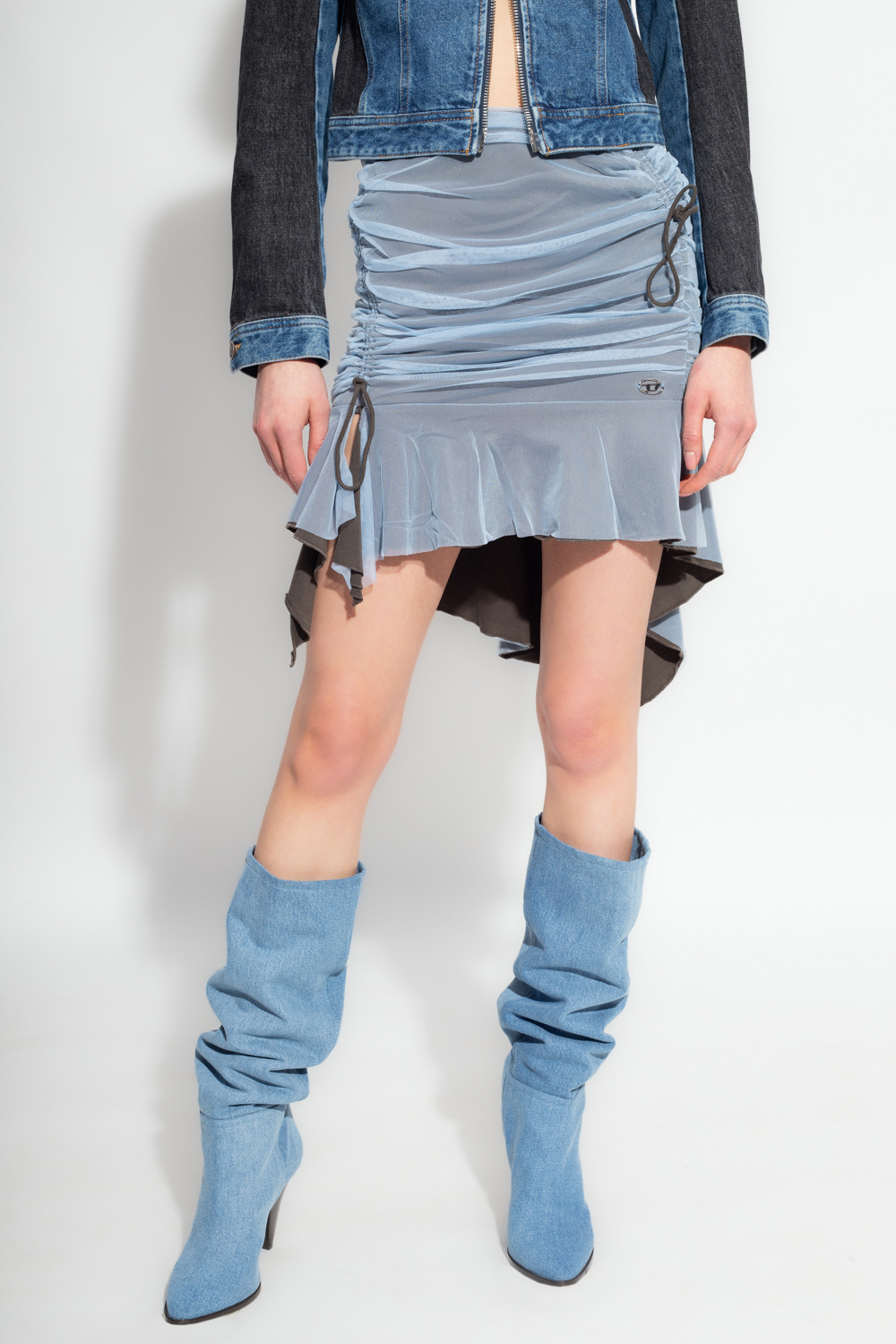 Diesel ‘O-RYT’ asymmetrical skirt