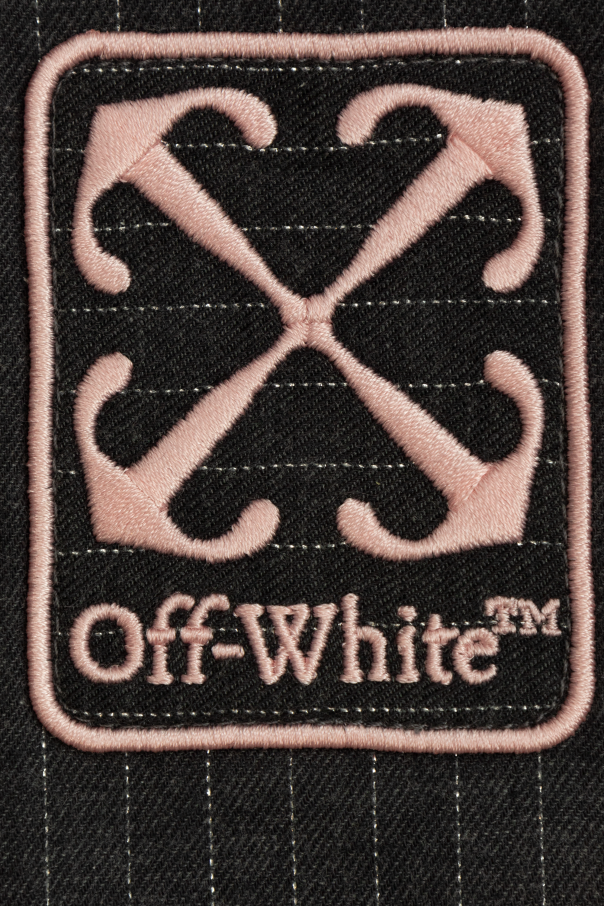 Off-White Kids Spódnica ze wzorem w prążki