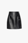 Off-White Leather skirt with slit
