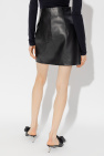 Off-White Leather skirt with slit