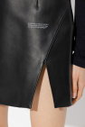 Off-White Leather skirt with slit