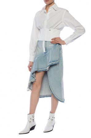 Asymetryczna spódnica jeansowa od Off-White
