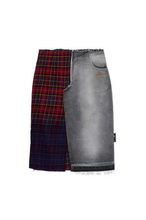 Spódnica z łączonych materiałów