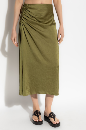 Theory Falda con terminado satinado