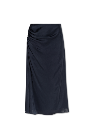 Skirt with a satin finish