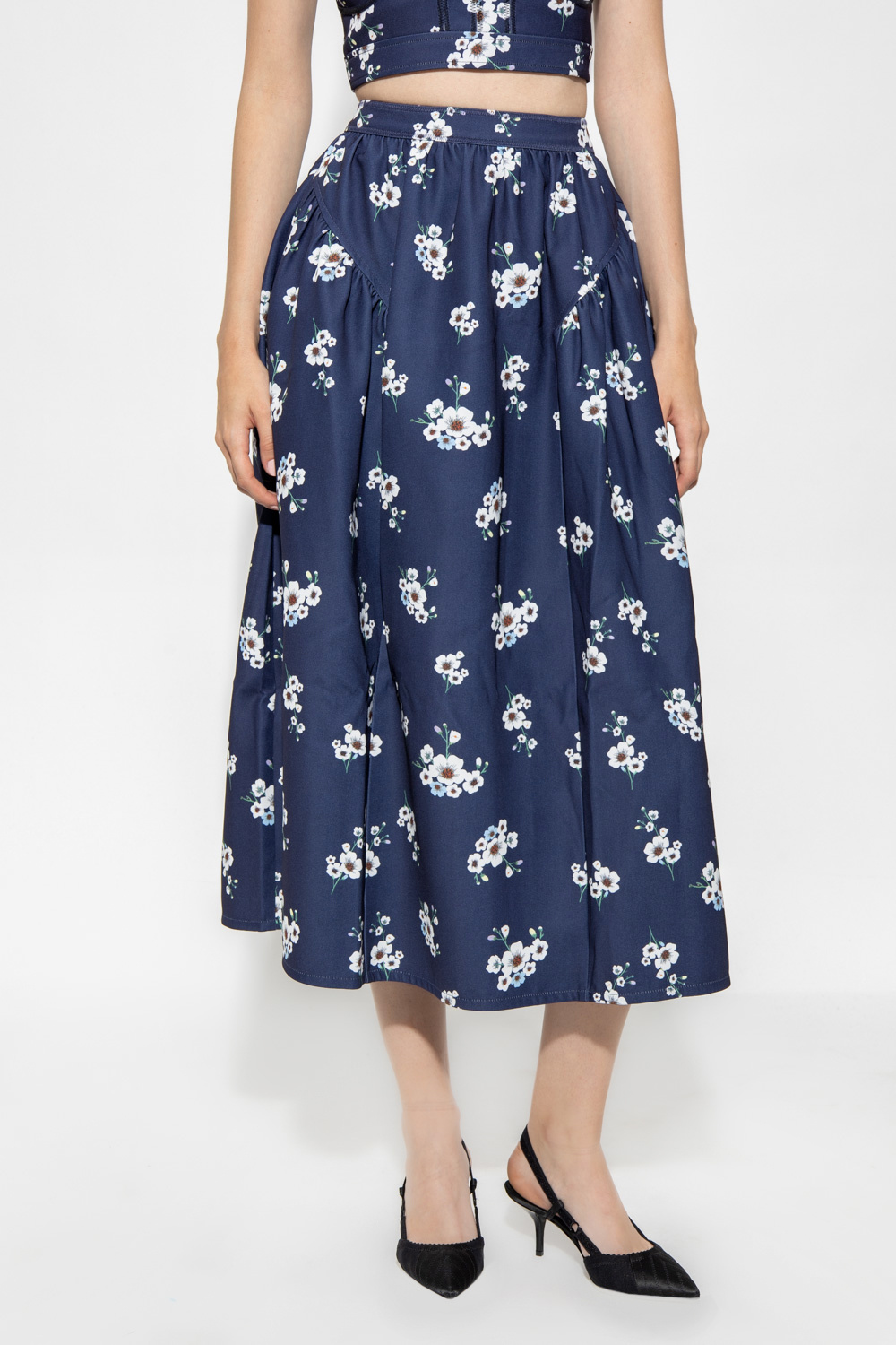 Self Portrait Skirt with floral motif