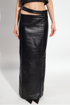 The Mannei ‘Apart’ leather skirt