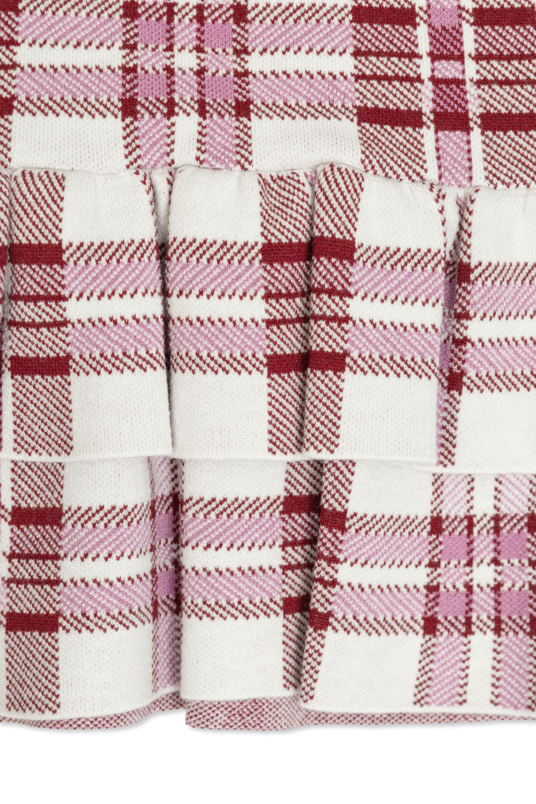 Self-Portrait Kids Falda con estampado de cuadros