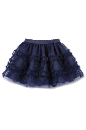 Skirt with tulle trim