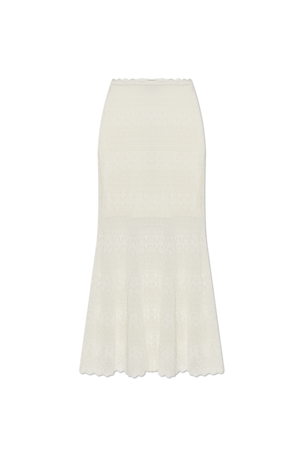 Skirt with decorative weave od Self-Portrait