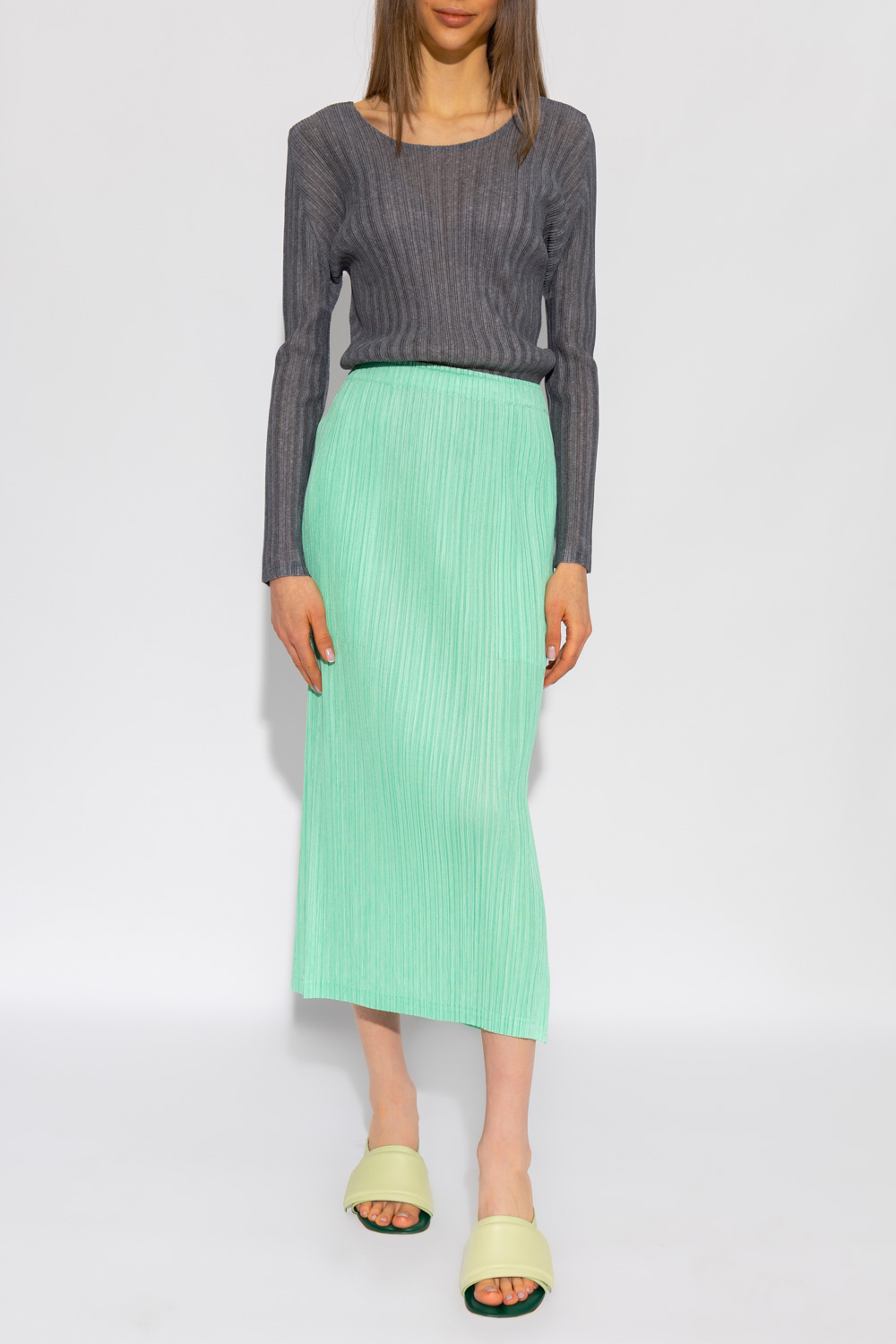 Green Pleated skirt Issey Miyake Pleats Please - Vitkac GB