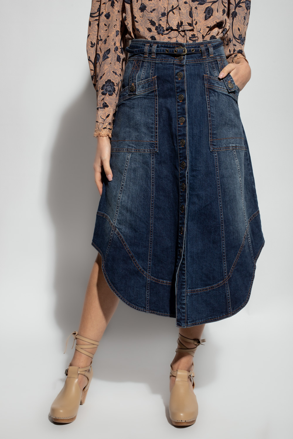 Ulla Johnson ‘Romee’ denim skirt