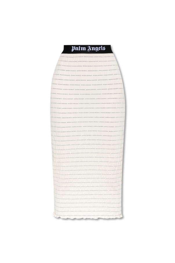 Palm Angels Pencil skirt with logo