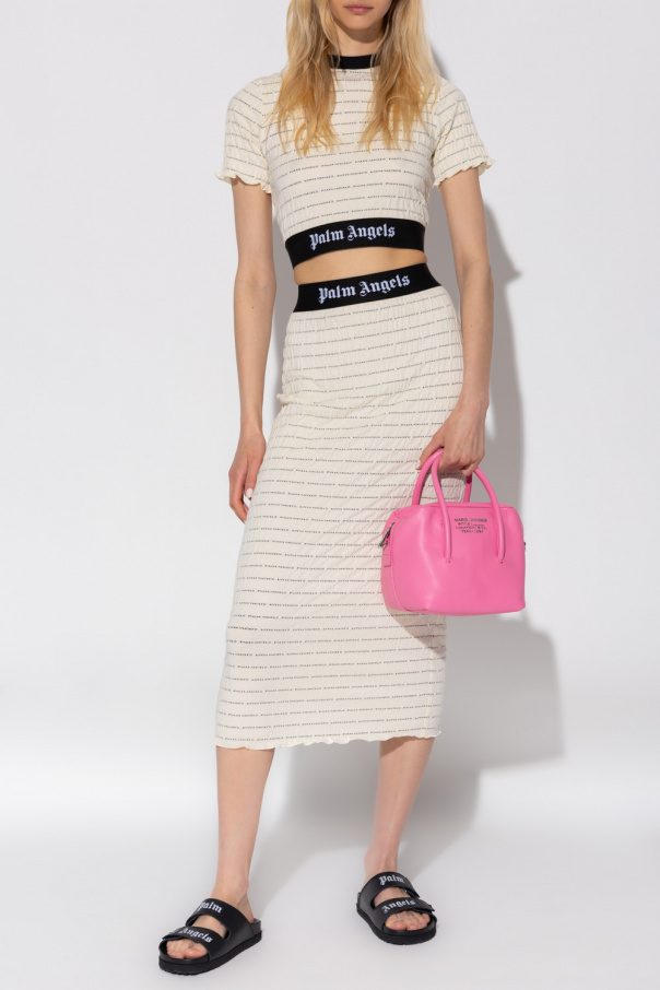 Palm Angels Pencil skirt with logo