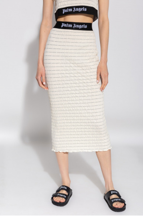 Palm Angels Pencil skirt with logo