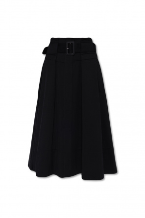 proenza fall Schouler Vented Wool-Cashmere Sweater with Front Slit