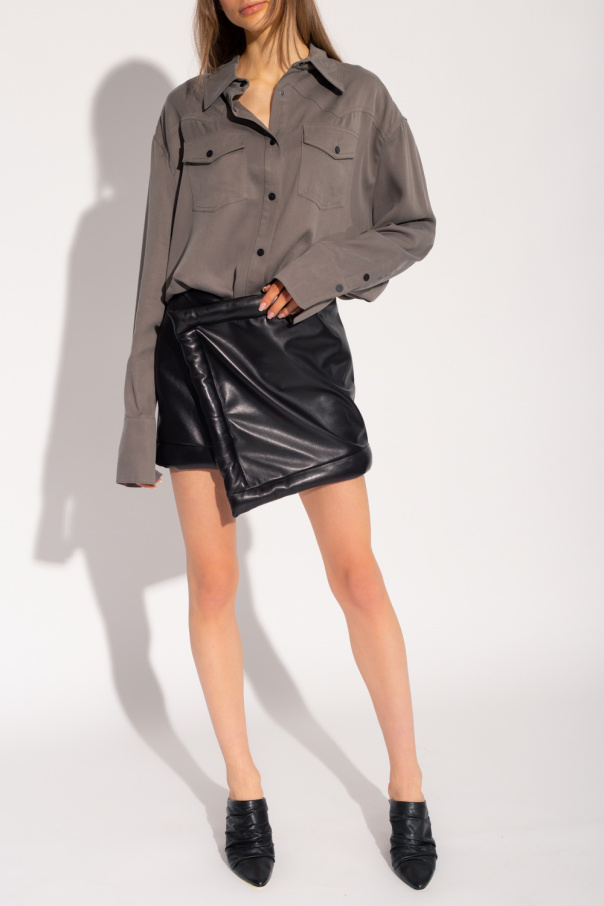 The Mannei ‘Ksanti’ leather skirt