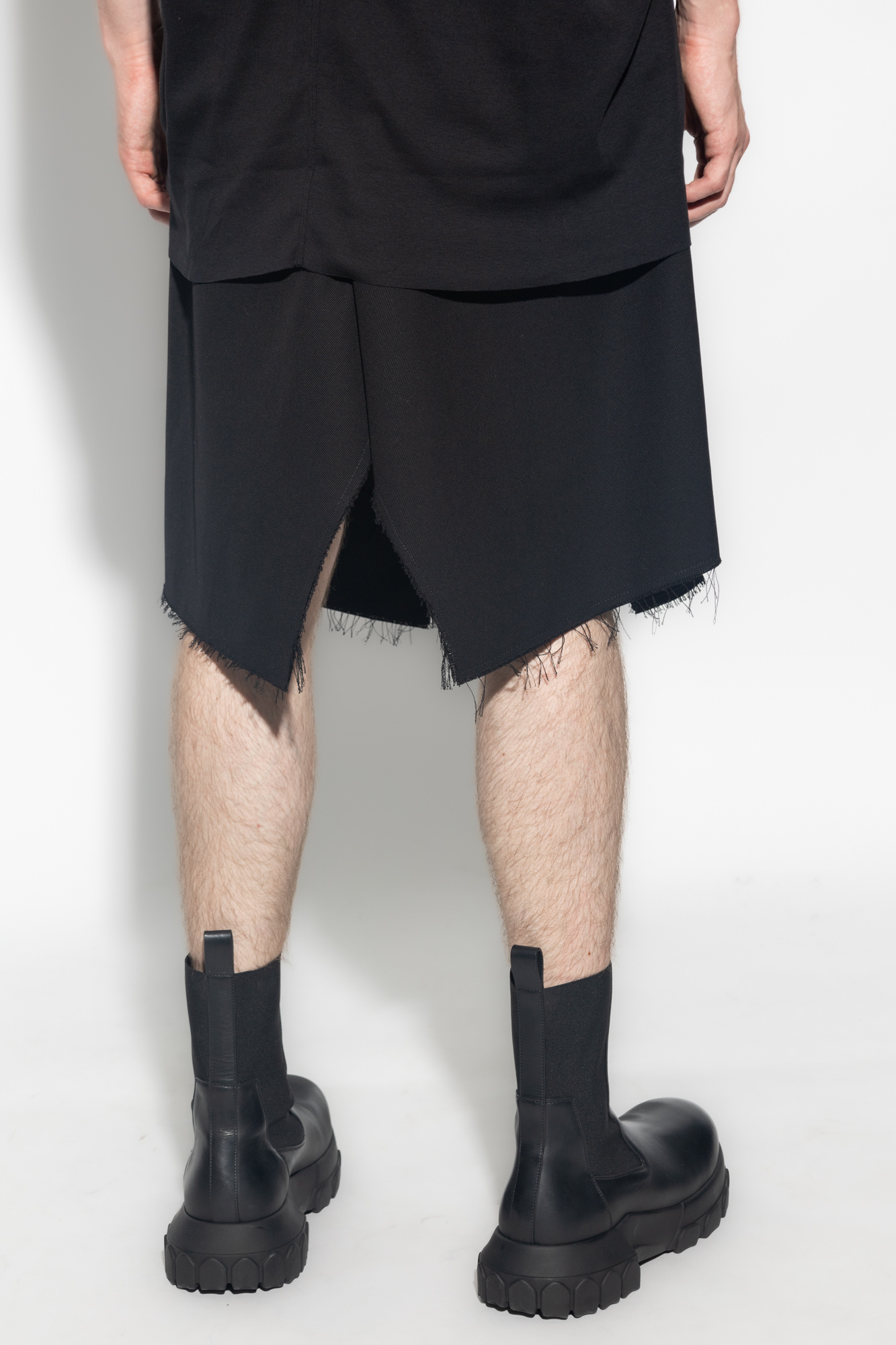 Rick Owens ‘Silvered’ skirt with slit