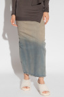 Rick Owens Raw-trimmed skirt