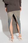 Rick Owens Raw-trimmed skirt