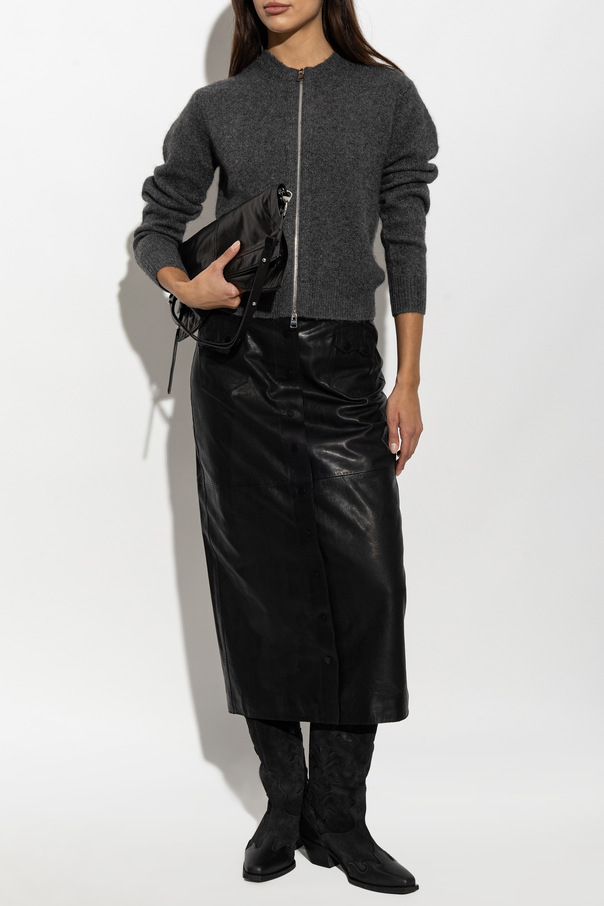 AllSaints Falda de cuero 'Rock'