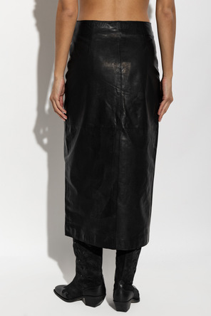 AllSaints Falda de cuero 'Rock'