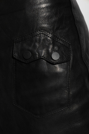 AllSaints Falda de cuero 'Rock'