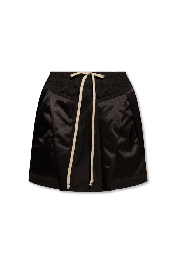 Rick Owens Raw-trimmed skirt