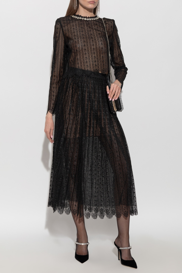 Self-Portrait Lace skirt