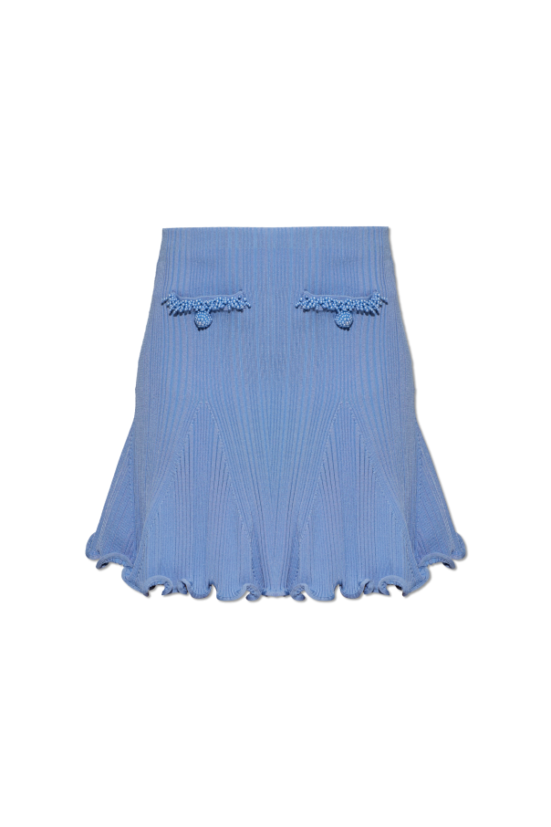 Short skirt with decorative beads od Self-Portrait