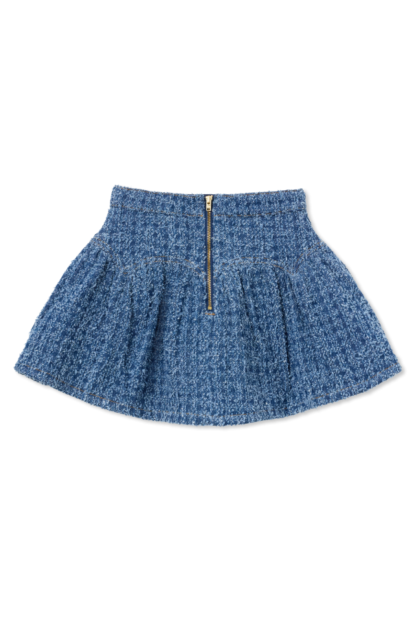 Self-Portrait Kids Falda de tweed