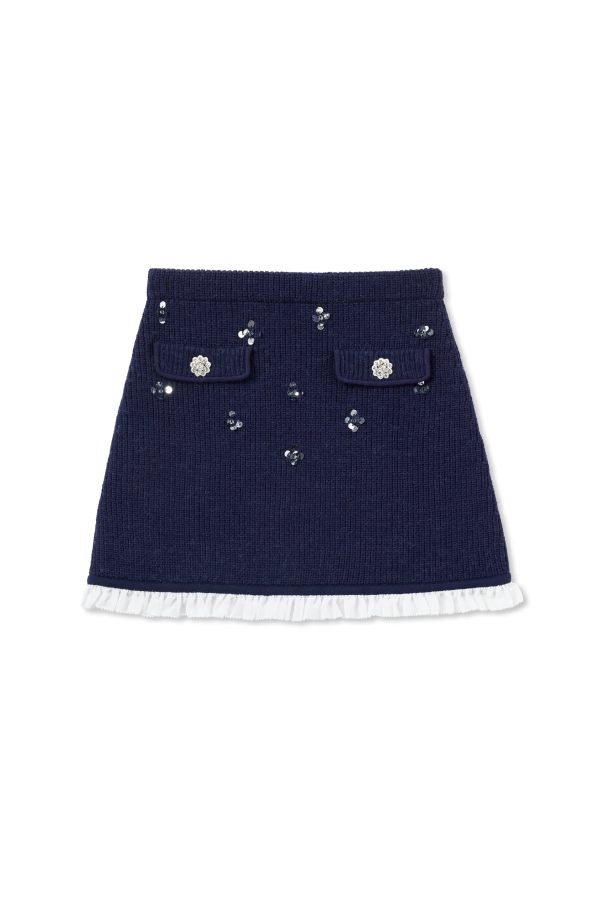 Skirt with sequin appliqués od Self-Portrait Kids