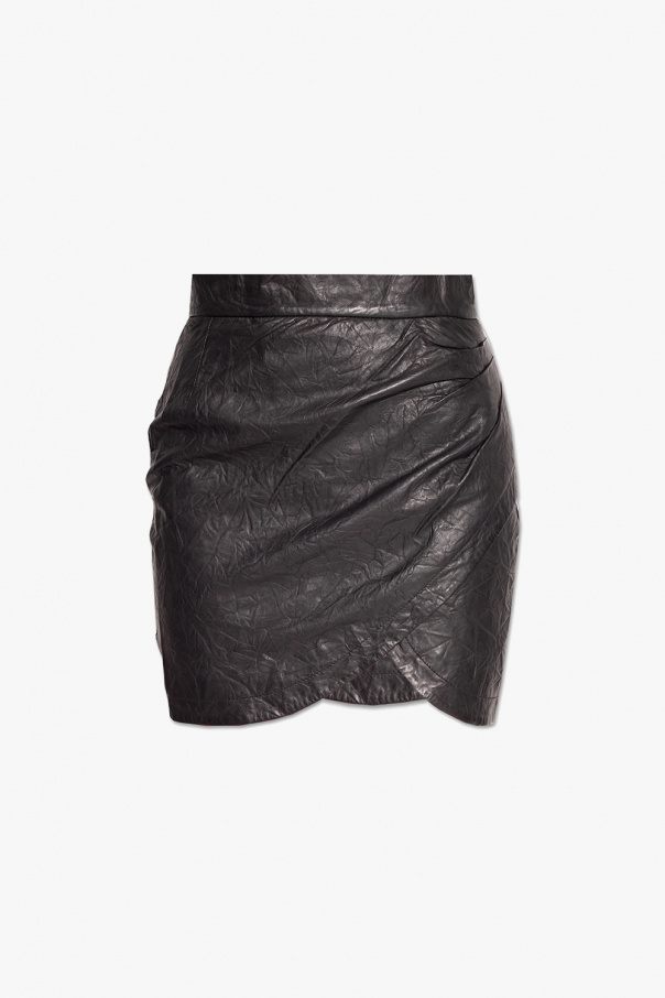 GIRLS CLOTHES 4-14 YEARS ‘Julipe’ leather skirt