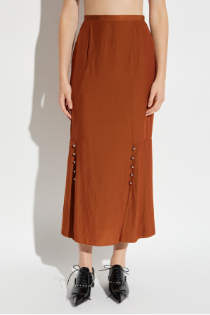 Lanvin Falda larga con aberturas