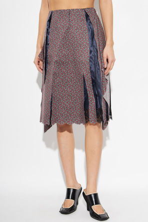 Maison Margiela Saia com acabamento cru