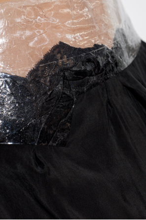 Maison Margiela Falda larga con banda transparente