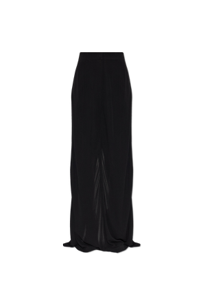 Long skirt with a slit