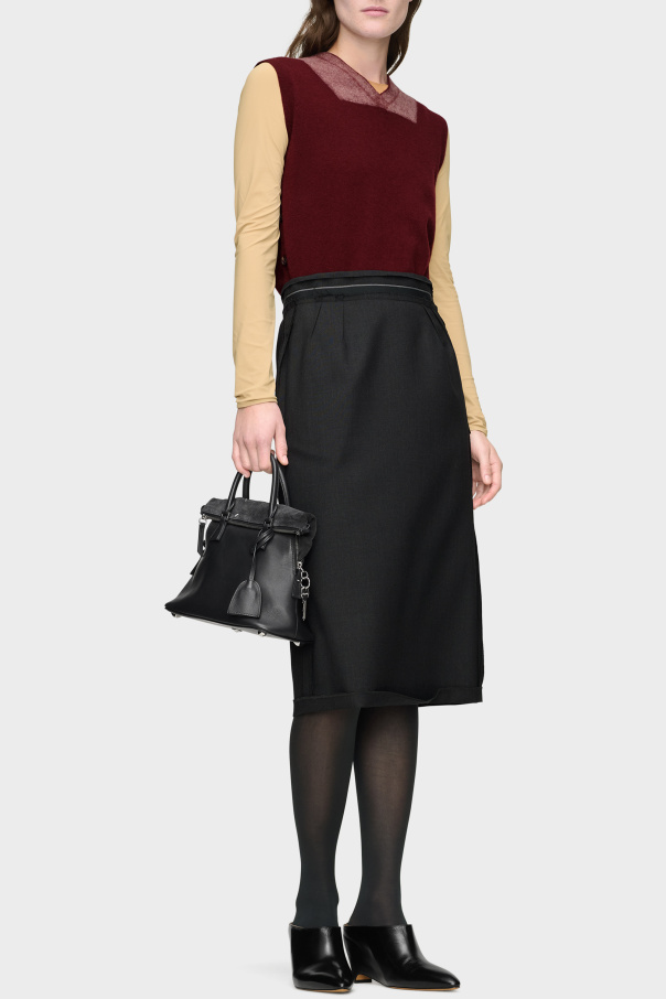 Maison Margiela Wool skirt with raw finish