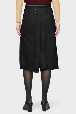Maison Margiela Wool skirt with raw finish