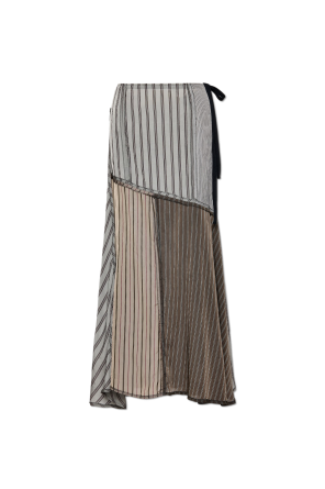 Skirt with raw hem
