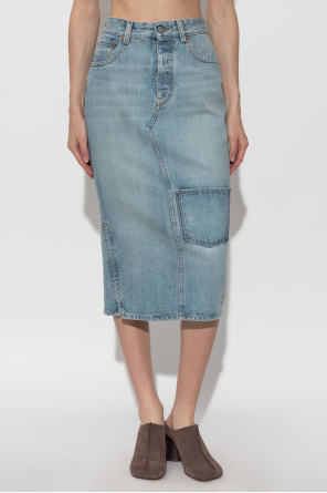 MM6 Maison Margiela Denim skirt with slit