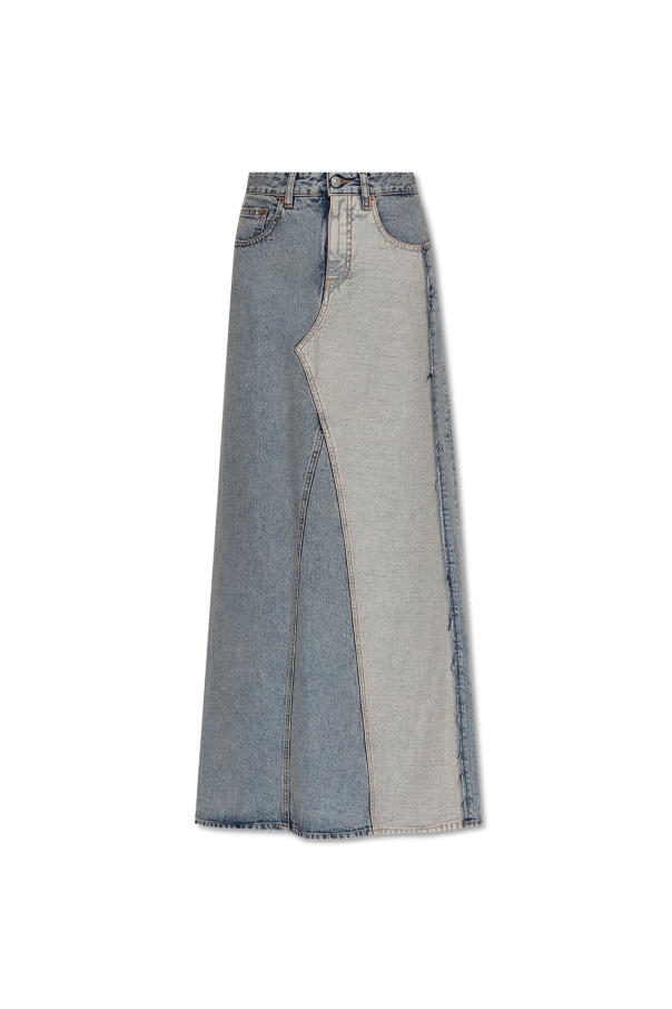 MM6 Maison Margiela Długa jeansowa spódnica