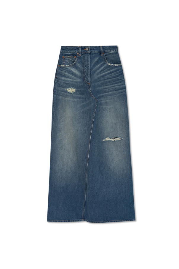MM6 Maison Margiela Jeansrock mit vintage-Effekt