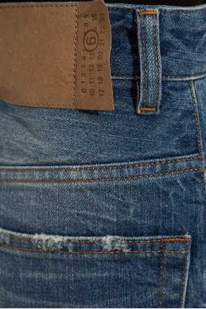 MM6 Maison Margiela Jeansrock mit vintage-Effekt