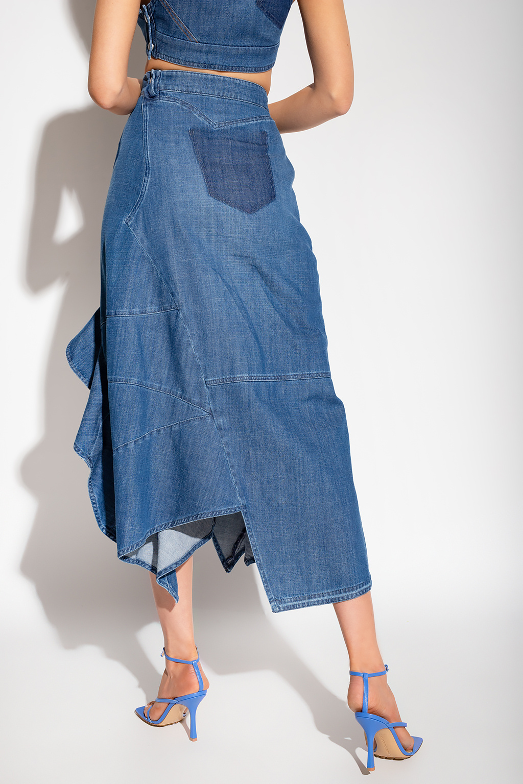 loewe blue Denim skirt