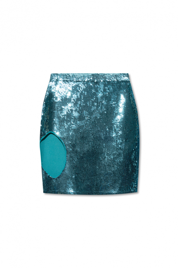 Loewe Sequinned skirt with cut-out