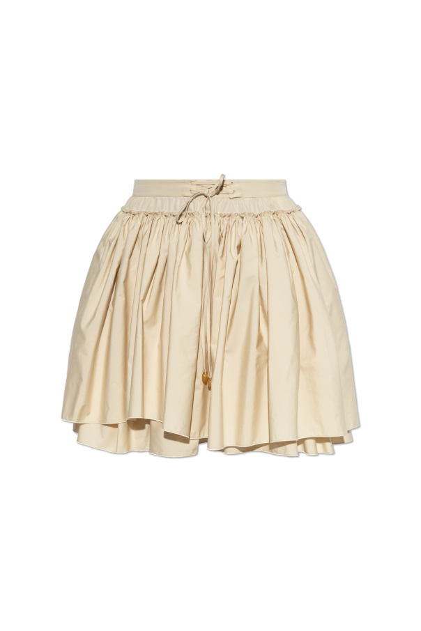 Cotton skirt with draping od Loewe