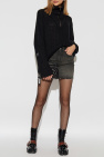 MM6 Maison Margiela BLACK Denim skirt with vintage effect