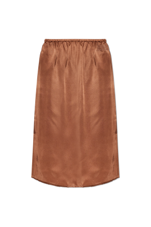Skirt with embroidered logo