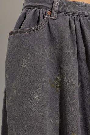 MM6 Maison Margiela Дънкова пола с ефект „vintage“
